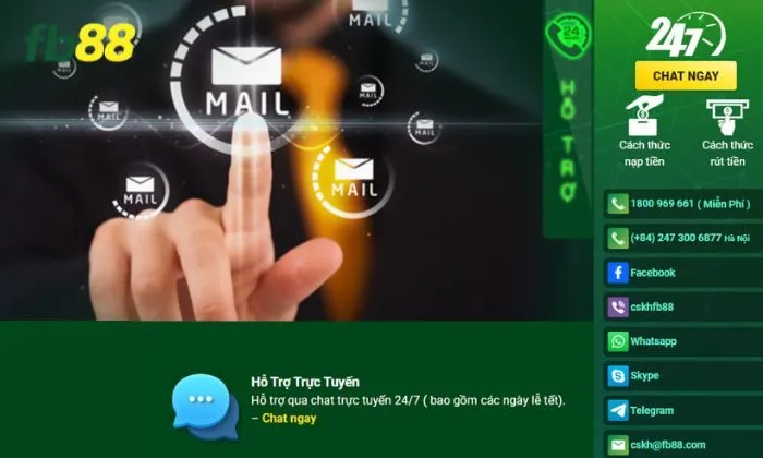 chăm sóc khách hàng FB88 Hãy phản hồi để FB88 có thể lắng cải thiện dịch vụ